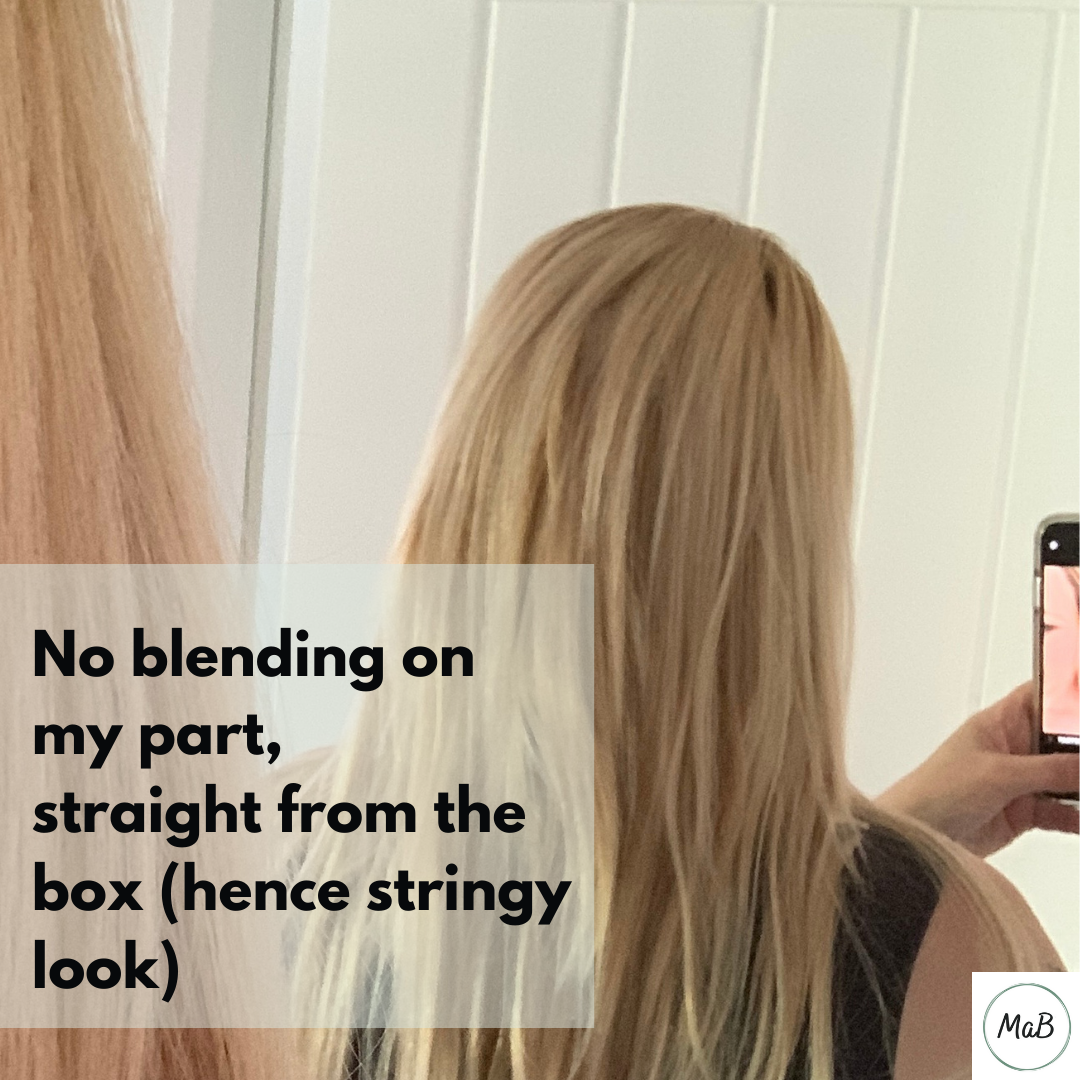 Clip-in hair extensions Milk & Blush results review